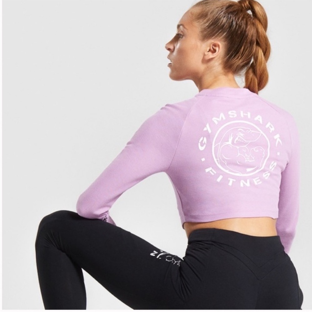 Gymshark Long Sleeve Crop Top- XS